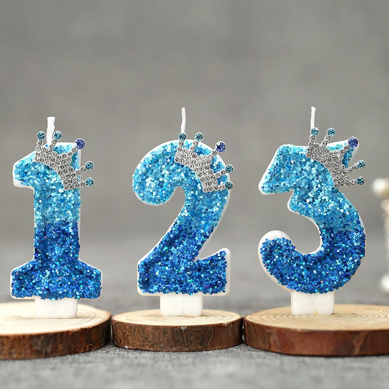 Candle Supplies Free Shipping - Vela de Cumpleaños Digital con Corona