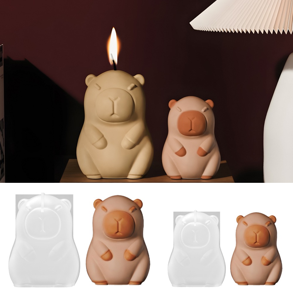 Candle Supplies Tins - Vela aromática de capibara de pie,