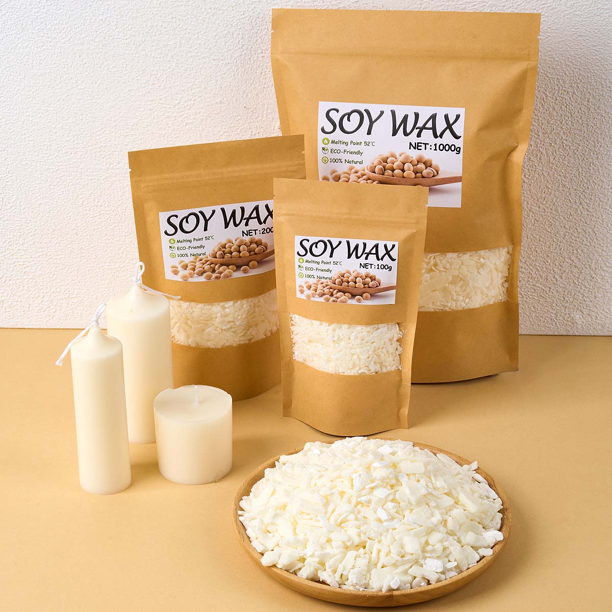 Candle Making Supplies Usa - Cera de soja blanca pura de