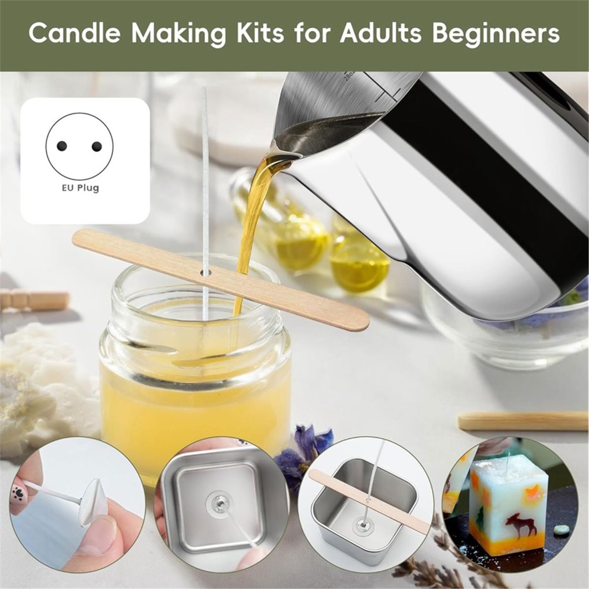 Candle Supplies Eu - Kit para hacer velas con placa