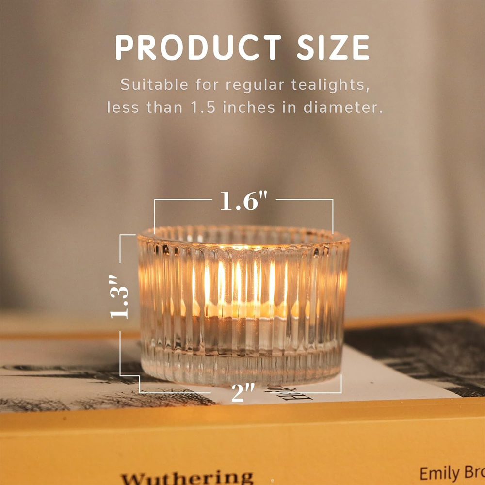 6/12 Uds. Candelabros transpar - Candle Glass Supplies reseña y precio