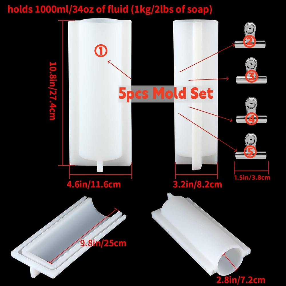 Molde de silicona grande para  - Candle Supplies Tins reseña y precio