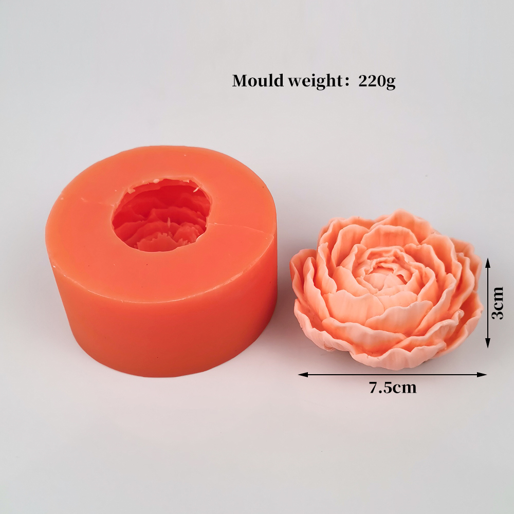 Molde de vela de flor de peoní - Candle Supplies Eu reseña y precio