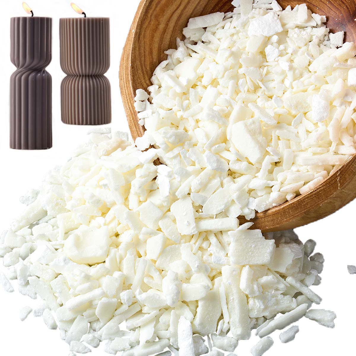 Cera de soja blanca pura de 1  - Candle Making Supplies Usa reseña y precio