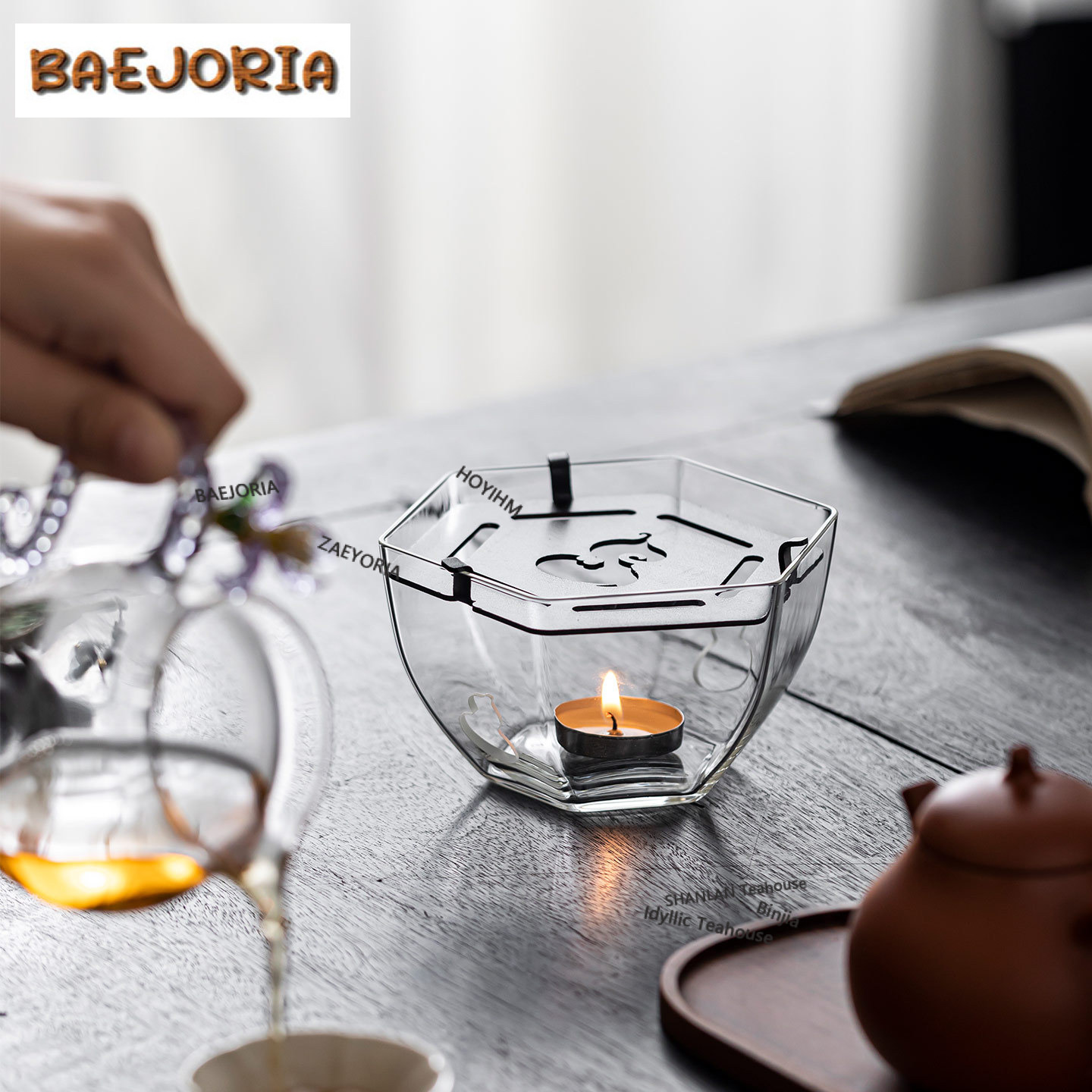 Calentador de té de vidrio hex - Candle Glass Supplies reseña y precio