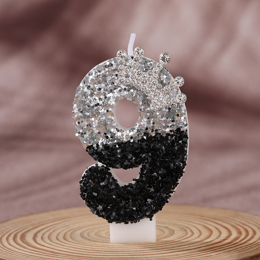 Corona Negra Plateada Degradad - Candle Supplies Free Shipping reseña y precio